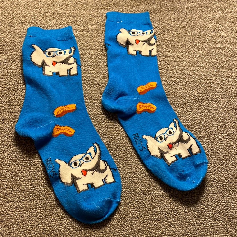 Elephant and Peanut Dress Socks